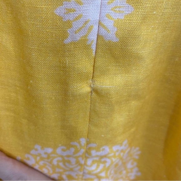ANTONIO MELANI Yellow and Cream Midi Dress - Picture 9 of 11
